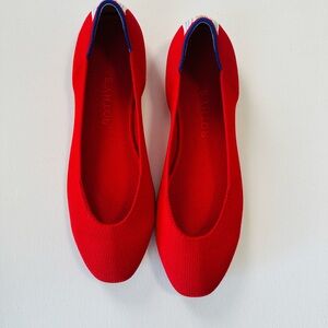 Rothy's Red Ballet Flats Timeless Elegance